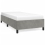 Estructura de cama de terciopelo gris claro 80x200 cm de vidaXL, Camas y somieres - Ref: Foro24-347288, Precio: 91,02 €, Desc...