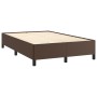 Estructura de cama de cuero sintético marrón 120x200 cm de vidaXL, Camas y somieres - Ref: Foro24-347242, Precio: 128,99 €, D...