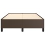 Estructura de cama de cuero sintético marrón 120x200 cm de vidaXL, Camas y somieres - Ref: Foro24-347242, Precio: 128,99 €, D...