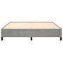 Estructura de cama de terciopelo gris claro 180x200 cm de vidaXL, Camas y somieres - Ref: Foro24-347336, Precio: 130,14 €, De...