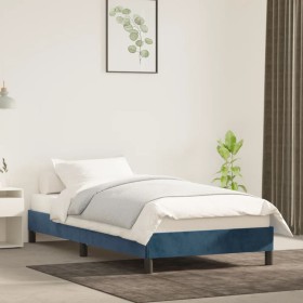 Blue velvet bed frame 80x200 cm by vidaXL, Beds and slatted bases - Ref: Foro24-346944, Price: 86,78 €, Discount: %