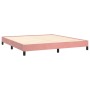 Pink velvet bed frame 160x200 cm by vidaXL, Beds and slatted bases - Ref: Foro24-346987, Price: 122,51 €, Discount: %