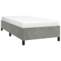 Estructura de cama de terciopelo gris claro 90x200 cm de vidaXL, Camas y somieres - Ref: Foro24-347300, Precio: 91,62 €, Desc...