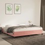 Estructura de cama de terciopelo rosa 200x200 cm de vidaXL, Camas y somieres - Ref: Foro24-347347, Precio: 130,43 €, Descuent...