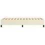 Cream synthetic leather bed frame 90x190 cm by vidaXL, Beds and slatted bases - Ref: Foro24-347223, Price: 97,57 €, Discount: %