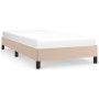 Cappuccino synthetic leather bed frame 90x200 cm by vidaXL, Beds and slatted bases - Ref: Foro24-346885, Price: 73,99 €, Disc...