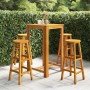 Gartenbar-Möbelset 5-teilig aus massivem Akazienholz von vidaXL, Gartensets - Ref: Foro24-3116016, Preis: 307,61 €, Rabatt: %