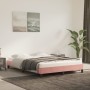 Pink velvet bed frame 140x200 cm by vidaXL, Beds and slatted bases - Ref: Foro24-346981, Price: 96,91 €, Discount: %