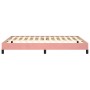 Estructura de cama de terciopelo rosa 140x200 cm de vidaXL, Camas y somieres - Ref: Foro24-346981, Precio: 96,91 €, Descuento: %