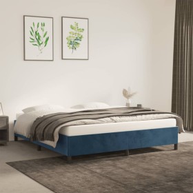 Blue velvet bed frame 180x200 cm by vidaXL, Beds and slatted bases - Ref: Foro24-347340, Price: 143,57 €, Discount: %