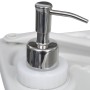 Set de lavabo con pedestal e inodoro portátil para camping gris de vidaXL, Camping y senderismo - Ref: Foro24-30140, Precio: ...