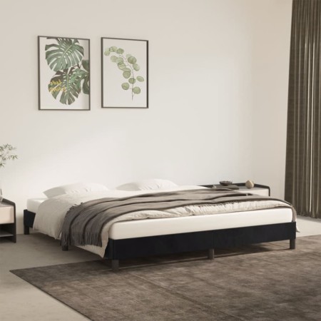 Estructura de cama de terciopelo gris claro 180x200 cm de vidaXL, Camas y somieres - Ref: Foro24-346990, Precio: 112,24 €, De...