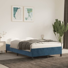 Blue velvet bed frame 120x200 cm by vidaXL, Beds and slatted bases - Ref: Foro24-347316, Price: 140,99 €, Discount: %