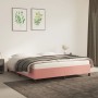 Estructura de cama de terciopelo rosa 160x200 cm de vidaXL, Camas y somieres - Ref: Foro24-347335, Precio: 124,64 €, Descuent...