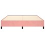 Estructura de cama de terciopelo rosa 160x200 cm de vidaXL, Camas y somieres - Ref: Foro24-347335, Precio: 124,64 €, Descuent...