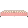 Estructura de cama de terciopelo rosa 160x200 cm de vidaXL, Camas y somieres - Ref: Foro24-347335, Precio: 124,64 €, Descuent...