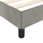 Light gray velvet bed frame 100x200 cm by vidaXL, Beds and slatted bases - Ref: Foro24-347306, Price: 89,89 €, Discount: %