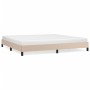 Estructura de cama de cuero sintético capuchino 200x200 cm de vidaXL, Camas y somieres - Ref: Foro24-346927, Precio: 126,93 €...