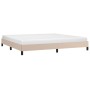 Estructura de cama de cuero sintético capuchino 200x200 cm de vidaXL, Camas y somieres - Ref: Foro24-346927, Precio: 126,93 €...