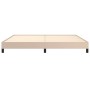 Estructura de cama de cuero sintético capuchino 200x200 cm de vidaXL, Camas y somieres - Ref: Foro24-346927, Precio: 126,93 €...