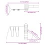 Douglas-Massivholz-Außenspielplatz von vidaXL, Schaukeln und Spielgeräte - Ref: Foro24-3156965, Preis: 363,21 €, Rabatt: %