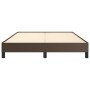 Estructura de cama de cuero sintético marrón 140x190 cm de vidaXL, Camas y somieres - Ref: Foro24-346901, Precio: 108,57 €, D...