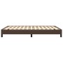 Brown synthetic leather bed frame 140x190 cm by vidaXL, Beds and slatted bases - Ref: Foro24-346901, Price: 108,57 €, Discoun...