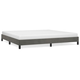 Dark gray velvet bed frame 180x200 cm by vidaXL, Beds and slatted bases - Ref: Foro24-346995, Price: 115,34 €, Discount: %