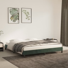 Green velvet bed frame 180x200 cm by vidaXL, Beds and slatted bases - Ref: Foro24-346991, Price: 112,11 €, Discount: %