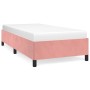 Pink velvet bed frame 100x200 cm by vidaXL, Beds and slatted bases - Ref: Foro24-347311, Price: 102,99 €, Discount: %