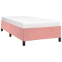 Pink velvet bed frame 100x200 cm by vidaXL, Beds and slatted bases - Ref: Foro24-347311, Price: 102,99 €, Discount: %