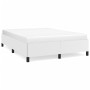 Estructura de cama de cuero sintético blanco 140x200 cm de vidaXL, Camas y somieres - Ref: Foro24-347252, Precio: 125,48 €, D...