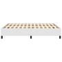 Estructura de cama de cuero sintético blanco 140x200 cm de vidaXL, Camas y somieres - Ref: Foro24-347252, Precio: 125,48 €, D...