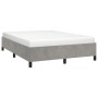 Estructura de cama de terciopelo gris claro 140x200 cm de vidaXL, Camas y somieres - Ref: Foro24-347324, Precio: 146,48 €, De...