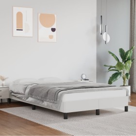 Bettgestell aus weißem Kunstleder, 120 x 200 cm von vidaXL, Betten und Lattenroste - Ref: Foro24-346893, Preis: 109,72 €, Rab...