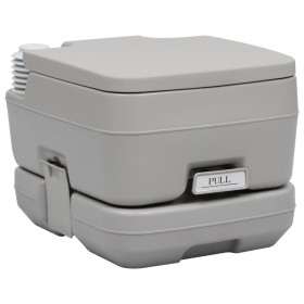 Portable camping toilet gray 10 + 10 L by vidaXL, Urinals and portable toilets - Ref: Foro24-30136, Price: 81,84 €, Discount: %