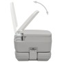 Portable camping toilet gray 10 + 10 L by vidaXL, Urinals and portable toilets - Ref: Foro24-30136, Price: 81,84 €, Discount: %