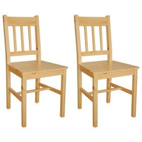 Dining chairs 2 units pine wood by vidaXL, dining chairs - Ref: Foro24-241514, Price: 131,71 €, Discount: %