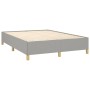 Estructura de cama de tela gris claro 140x200 cm de vidaXL, Camas y somieres - Ref: Foro24-347165, Precio: 122,17 €, Descuent...