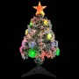 Árbol de Navidad artificial con LED fibra óptica blanco 64 cm de vidaXL, Arboles de navidad - Ref: Foro24-328454, Precio: 35,...