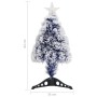 Künstlicher Weihnachtsbaum mit weißer Glasfaser-LED 64 cm von vidaXL, Weihnachtsbäume - Ref: Foro24-328454, Preis: 32,37 €, R...