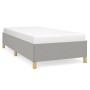 Estructura de cama de tela gris claro 90x190 cm de vidaXL, Camas y somieres - Ref: Foro24-347125, Precio: 87,41 €, Descuento: %