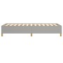 Estructura de cama de tela gris claro 90x190 cm de vidaXL, Camas y somieres - Ref: Foro24-347125, Precio: 87,41 €, Descuento: %