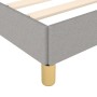 Estructura de cama de tela gris claro 90x190 cm de vidaXL, Camas y somieres - Ref: Foro24-347125, Precio: 87,41 €, Descuento: %