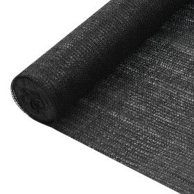 Black HDPE privacy net 1x10 m 75 g/m² by vidaXL, Umbrellas - Ref: Foro24-149317, Price: 16,38 €, Discount: %