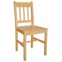 Dining chairs 4 units pine wood by vidaXL, dining chairs - Ref: Foro24-241515, Price: 205,62 €, Discount: %