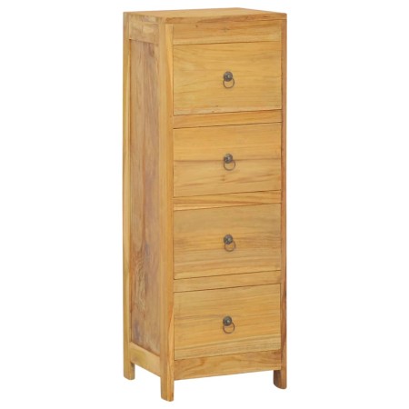 Solid teak wood chest of drawers 30x30x90 cm by vidaXL, Drawers - Ref: Foro24-340741, Price: 168,01 €, Discount: %