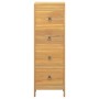 Cómoda de madera maciza de teca 30x30x90 cm de vidaXL, Cajoneras - Ref: Foro24-340741, Precio: 168,01 €, Descuento: %