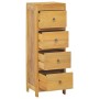 Solid teak wood chest of drawers 30x30x90 cm by vidaXL, Drawers - Ref: Foro24-340741, Price: 168,01 €, Discount: %