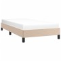 Cappuccino synthetic leather bed frame 90x190 cm by vidaXL, Beds and slatted bases - Ref: Foro24-346879, Price: 82,95 €, Disc...